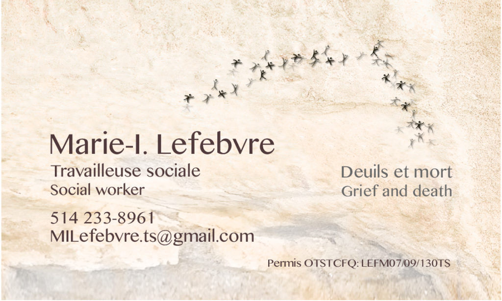 Marie Lefebvre - Carte d'affaire